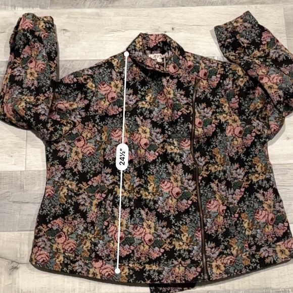 Joe Brown's Floral embroidered zip up jacket - Picture 8 of 9